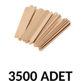 Ticon Puti 3500 Adet Ahşap Büyük Geniş Dil Çubuğu Abeslang Ağda Çubuğu