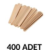 Ticon Puti 400 Adet Ahşap Büyük Geniş Dil Çubuğu Abeslang Ağda Çubuğu