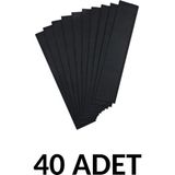 Ticon Siyah Renk Krapon Kağıdı 40 Adet 50 x 200 cm