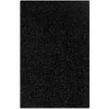 Ticon Yapışkanlı Simli Eva 50X70 Siyah Rulo Şeklinde