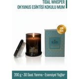 Tidal Whisper Okyanus Esintisi Kokulu Mum 200 G | 30 Saat Yanma – Ferah Atmosfer, Dekoratif Hediye - Krem - 1 Adet