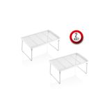 Tidy Home 2 Adet Dolap içi Raf Düzenleyici organizer Çay Bardak Fincan Banyo metal ayaklı raf