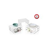Tidy Home 3 Adet Dolap içi Raf Tabak Bardak Düzenleyici Metal raf