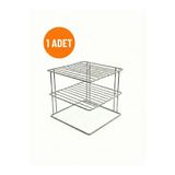 Tidy Home 3 katlı Tabaklık Dolap içi Düzenleyici Organizer Tezgah Banyo Tabak Bardak Düzenleme Metal raflık