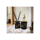 Tiem Concept 1611268742508 Yılbaşı Geyik Başlıklı Gold Detaylı 100 Ml Oda Kokusu Ve Siyah Mum Seti