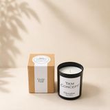 Tiem Concept Kokulu Mum - 150 gr Cam Bardak Çikolata Kokulu Mum |%100 Doğal Soya Mumu | Özel Hediye Kutulu | Dekoratif, Vegan ve Parafinsiz Saf Soya Wax (Çikolata)