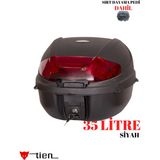 Tien Motor 35 Litre Motosiklet Çantası- Sırt Dayama Pedi Dahil - Mat Siyah