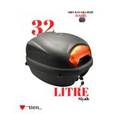 TİEN MOTOR Tien 32 Litre Motosiklet Çantası-Siyah (Sırt Dayama Pedi Dahil)
