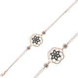 Tienda Elegante DMR Elegance DMR Elegance Gümüş Rose Yaşam Çiçeği Bileklik