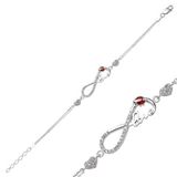 Tienda Elegante Gümüş Sonsuzluk Love Bayan Bileklik