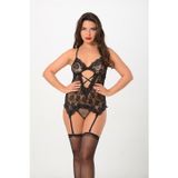 Tienda Elegante Siyah Jartiyer Takım - 805