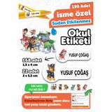 Tieni 190 Adet Özel Tasarım Etiket Okul Etiketi Kalem Defter Suluk Etiket Isim Yazılabilen Sevimli Köpekler