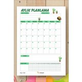 Tieni Notepad | Aylık planlayıcı | Monthly planner | 14x20cm A5 50 Yaprak | Kd404