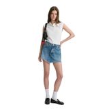 Tiera Classic Denim Puslu Indigo Mavi Jean Etek 1310654-89730