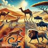 Tiere der Steppe und Wüste... Jetzt wird es wild: Alltagsflucht in Farbe: Ein Malbuch für Entspannung, Achtsamkeit und kreative Auszeiten für Erwachsene, Jugendliche und Kinder