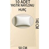 Tiesa Home 10 Adet 140cm×50cm Şeffaf Naylon Taşınma Saklama Yastık Naylonu Torbası Hurç