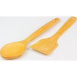 Tiesa Home Ahşap Spatula ve Ahşap Servis Kaşığı 2 li Set