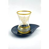 Tiesa Home Altın Yaldızlı Çay Bardağı Takımı Seti M11