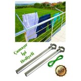 Tiesa Home Alüminyum Balkon Kurutmalık Demiri Çamaşır Askılığı Yuvarlak Korkuluk