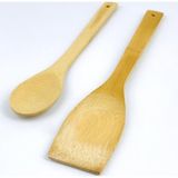 Tiesa Home Bambu Spatula Ve Bambu Servis Kaşığı 2'li Set