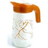 Tiesa Home Beyaz Cam Desenli Prizma Sürahi 1 Litre
