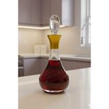 Tiesa Home Cam Yaldızlı El Imalatı 700CC Zeytinyağlık Likör Şişesi Başucu Sürahisi M19 - 700 ml