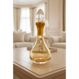 Tiesa Home Cam Yaldızlı El Imalatı 700CC Zeytinyağlık Likör Şişesi Başucu Sürahisi M20 - 700 ml