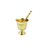 Tiesa Home Döküm Pirinç Sarı Tokmak Havan Sarımsak Ezici 8cm Mini1