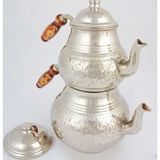 Tiesa Home El İşlemeli Bakır Çaydanlık Büyük Boy