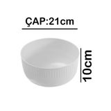 Tiesa Home Plastik 21cm Derin Banyo Hamam Tası Beyaz