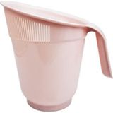 Tiesa Home Plastik Eğimli Çok Amaçlı Pratik Pirinç Makarna Süzgeci Pembe