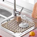 Tiesa Home Plastik Kaymaz Lavabo Buz Halısı Matı Tezgah Yüzey Koruyucu Haki - 30 x 30 cm