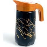 Tiesa Home Siyah Cam Desenli Prizma Sürahi 1 Litre