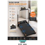 Tiffany 2 in 1 Titreşim Modlu 2 HP Koşu Bandı / Yürüme Bandı Bluetooth Uygulama Destekli 1-12 KM/H