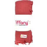 Tiffany Baby 4 Kat Müslin Bebek Battaniyesi 120X120 cm - Kiremit - Yenidoğan