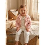 Tiffany Baby Bebek Theme Düğmeli Keten Tişört Ekru 72139 - 18 - 24 Ay