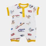 Tiffany Baby Caravan Theme Yarim Kol Kisa Bebek Tulumu 12026