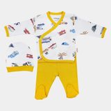 Tiffany Baby & Kids Tiffany Baby Caravan Theme 3'lü Bebek Zıbın Seti 12078 - Ekru - 0 - 3 Ay