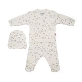 Tiffany Baby Lamb Organik Theme 3'lü Bebek Zıbın Seti 20078