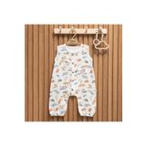 Tiffany Baby Müslin Caravan Theme Uzun Atlet Tulum 61024 Tulum Erkek 3-6 AY Ekru