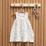 Tiffany Baby Müslin Sweet Theme Atlet Elbise 60086 - Ekru - 6 - 9 Ay