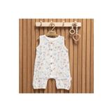 Tiffany Baby Müslin Sweet Theme Kısa Atlet Tulum 60023 Tulum Kadın/Kız 3-6 AY Ekru