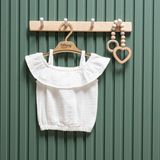 Tiffany Baby Müslin Theme Ip Askılı Tişört 26122 - Ekru - 6 - 9 Ay