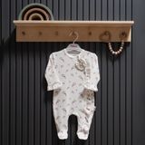 Tiffany Baby Purple Grape Theme Patikli Tulum 47033 - Ekru - 6 - 9 Ay