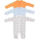 Tiffany Baby Striped Theme 3'Lü Patikli Tulum 53040 - Çok Renkli - 3 - 6 Ay
