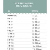 Tiffany Bel Lastikli Müslin Unısex Bebek Pantolon - Pudra - 9 - 12 Ay Pudra