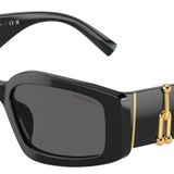 Tiffany & Co. TF 4208U 8001S4 Siyah Plastik Dikdörtgen Güneş Gözlüğü Gri Lens, Siyah, 54-17-140