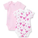 Tiffany Kız Bebek Body Çıtçıtlı Zarf Yaka Long Sleeve - Pembe