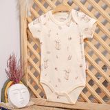 Tiffany Mother Swan Organic Theme Yarim Kollu Bebek Body 56008