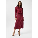 Tiffany & Tomato Saten Uzun Etek - Bordo